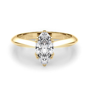 Double Prong Marquise Engagement Ring (84961)