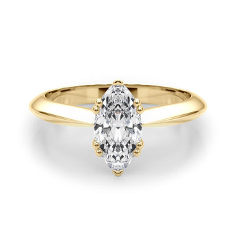 Double Prong Marquise Engagement Ring (84961)