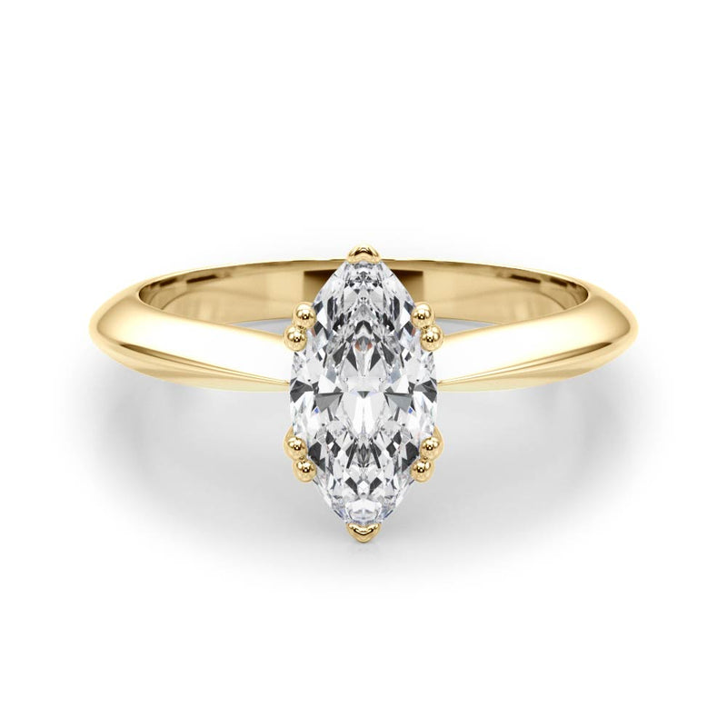 Double Prong Marquise Engagement Ring (84961)