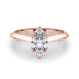 Double Prong Marquise Engagement Ring (84961)