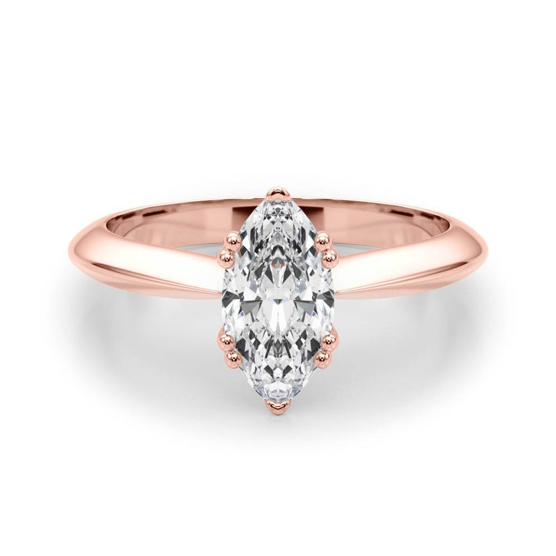 Double Prong Marquise Engagement Ring (84961)