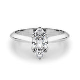 Double Prong Marquise Engagement Ring (84961)