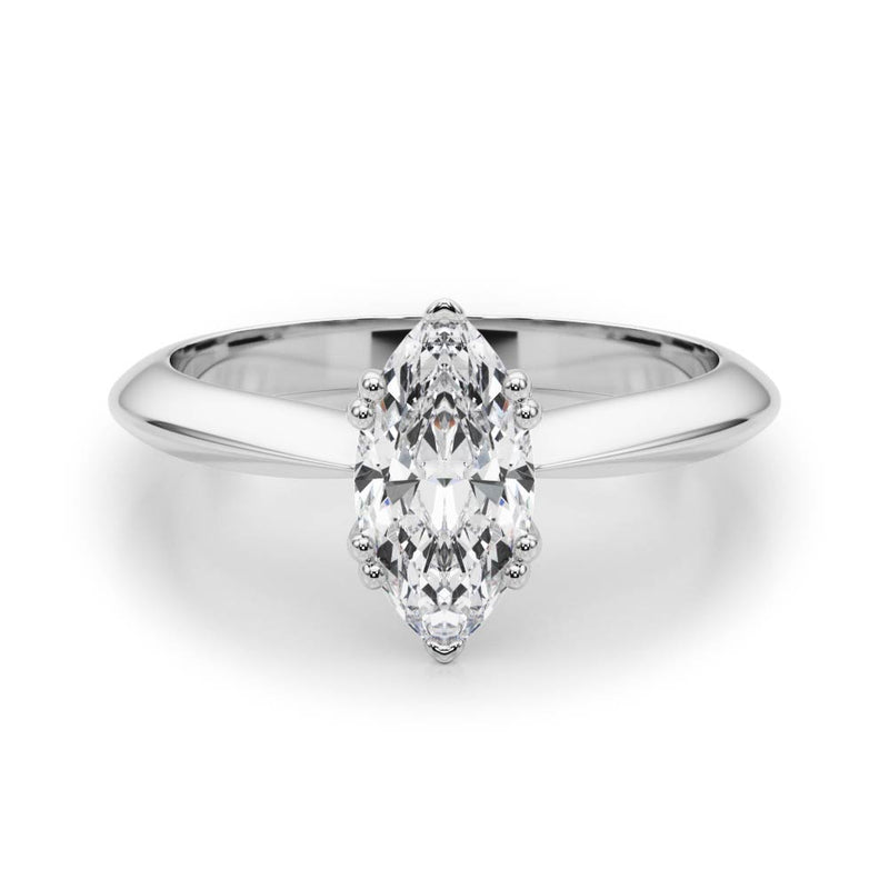Double Prong Marquise Engagement Ring (84961)