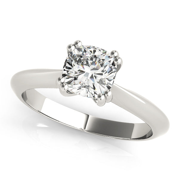 Cushion Double Prong Engagement Ring