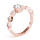 Oval Color Center Ring Engagement Ring (85040)