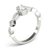 Oval Color Center Ring Engagement Ring (85040)