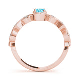 Oval Color Center Ring Engagement Ring (85040)
