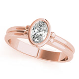 Oval Color Center Ring Engagement Ring (85041)