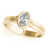 Oval Color Center Ring Engagement Ring (85041)