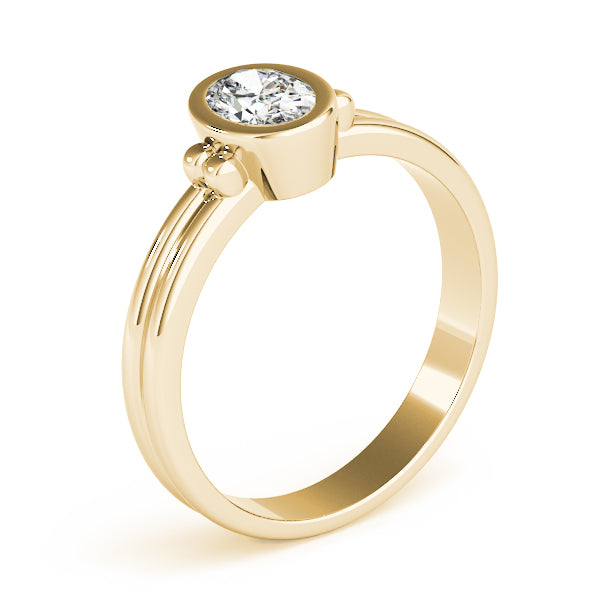 Oval Color Center Ring Engagement Ring (85041)