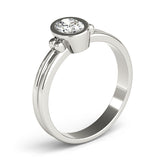 Oval Color Center Ring Engagement Ring (85041)