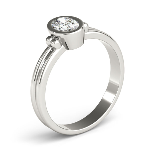 Oval Color Center Ring Engagement Ring (85041)