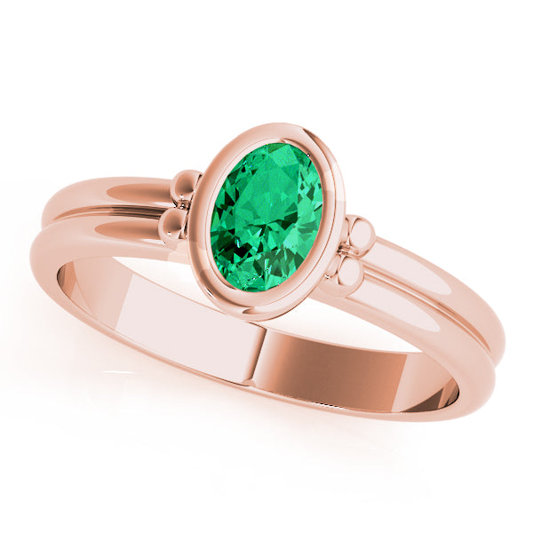 Oval Color Center Ring Engagement Ring (85041)