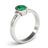 Oval Color Center Ring Engagement Ring (85041)
