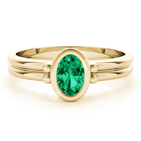 Oval Color Center Ring Engagement Ring (85041)