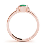 Oval Color Center Ring Engagement Ring (85041)