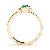Oval Color Center Ring Engagement Ring (85041)