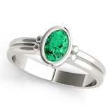Oval Color Center Ring Engagement Ring (85041)