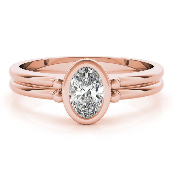 Oval Color Center Ring Engagement Ring (85041)