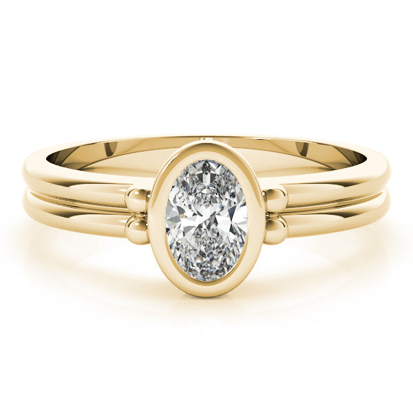 Oval Color Center Ring Engagement Ring (85041)