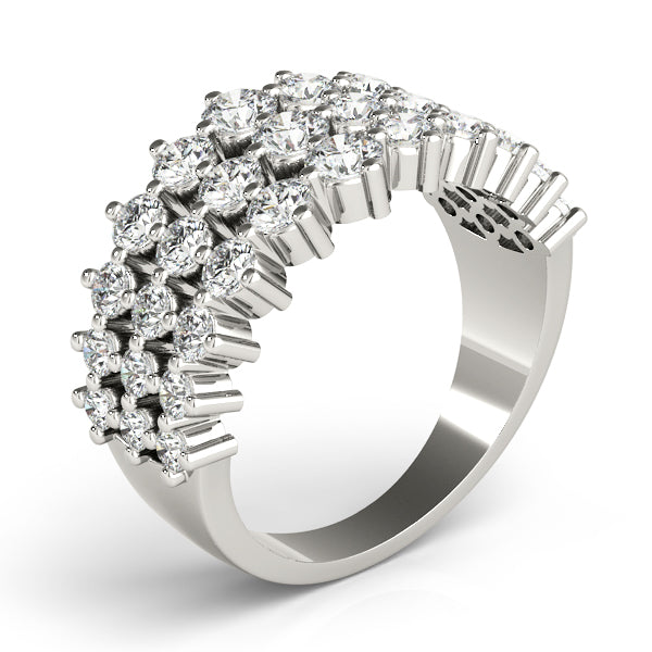 3 Row Fashion Ring - alt view