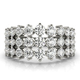 3 Row Fashion Ring - alt view
