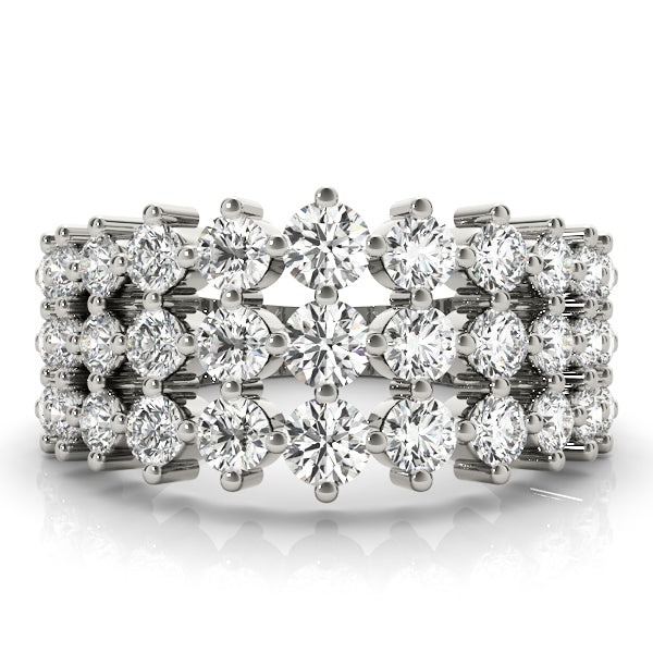 3 Row Fashion Ring - alt view