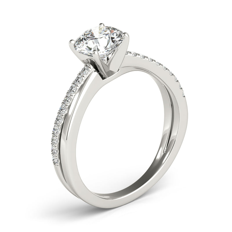 Split Shank Engagement Ring - alt view