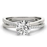 Split Shank Engagement Ring - alt view