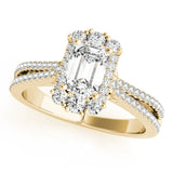 Emerald Cut Engagement Ring (85145)