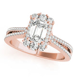 Emerald Cut Engagement Ring (85145)