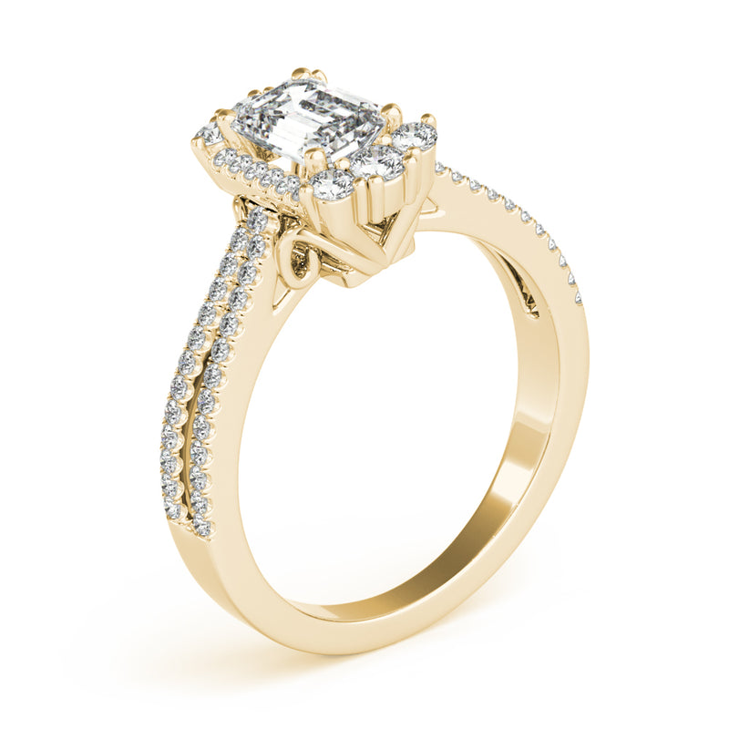 Emerald Cut Engagement Ring (85145)