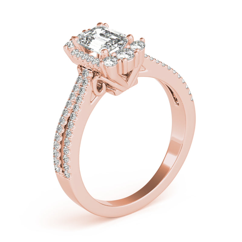 Emerald Cut Engagement Ring (85145)
