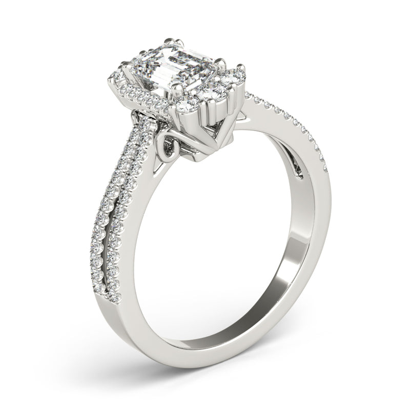 Emerald Cut Engagement Ring (85145)