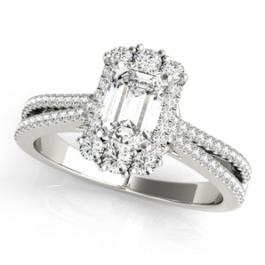 Emerald Cut Engagement Ring (85145)