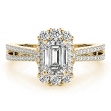 Emerald Cut Engagement Ring (85145)
