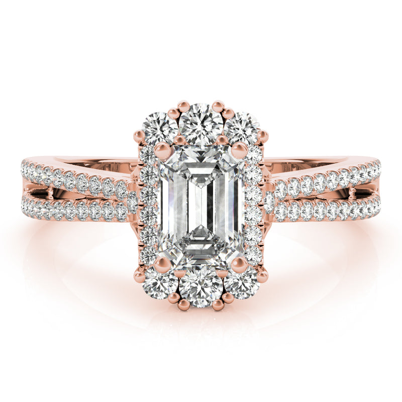Emerald Cut Engagement Ring (85145)