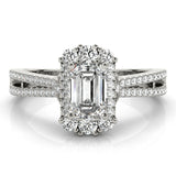 Emerald Cut Engagement Ring (85145)