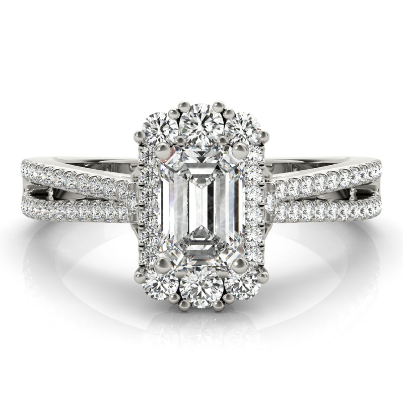 Emerald Cut Engagement Ring (85145)