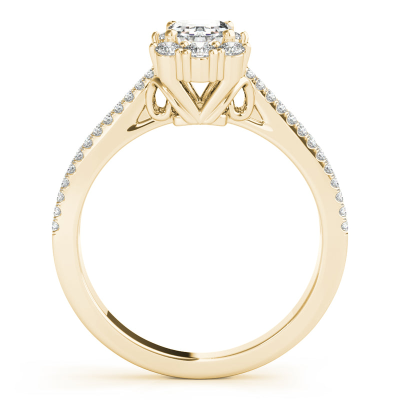 Emerald Cut Engagement Ring (85145)