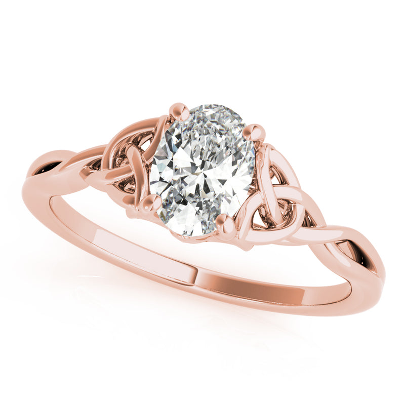 Oval Color Solitaire Engagement Ring (85155)