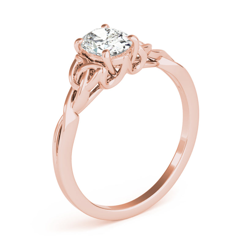 Oval Color Solitaire Engagement Ring (85155)