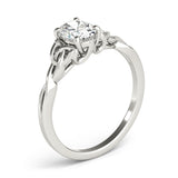 Oval Color Solitaire Engagement Ring (85155)