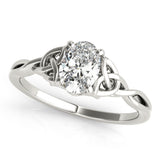 Oval Color Solitaire Engagement Ring (85155)