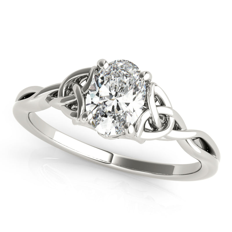 Oval Color Solitaire Engagement Ring (85155)