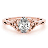 Oval Color Solitaire Engagement Ring (85155)