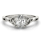 Oval Color Solitaire Engagement Ring (85155)