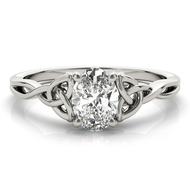 Oval Color Solitaire Engagement Ring (85155)