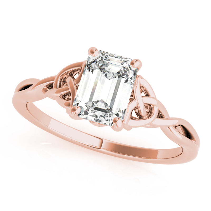 Emerald Cut Color Solitaire Engagement Ring (85156)