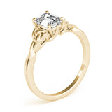 Emerald Cut Color Solitaire Engagement Ring (85156)